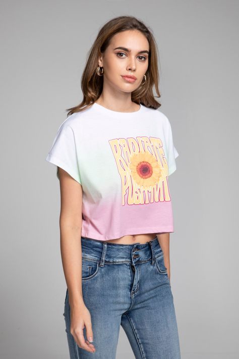 Polera Gráfica Dip Dye Juvenil-1