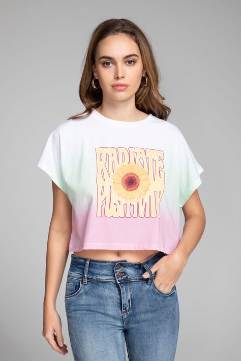Polera Gráfica Dip Dye Juvenil-0