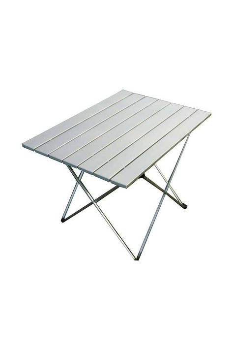 Mesa de Camping Plegable Portátil Gris-0