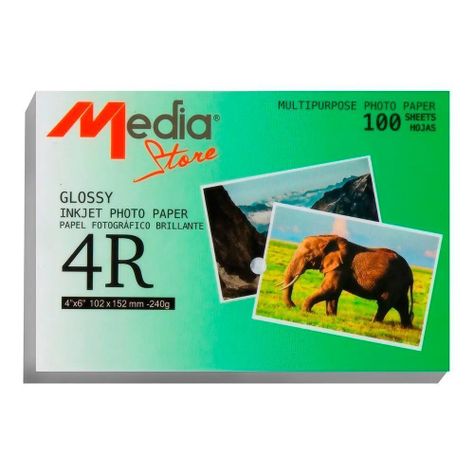 Papel Premium Glossy Brillante 10 X 15cm / 240gr / 100 Hojas-0