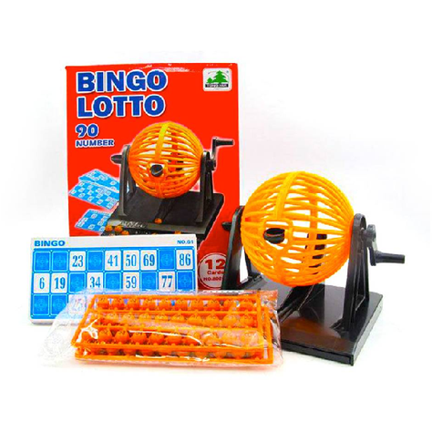 Bingo Lotto Tombola 12 Cartones 90 Numeros Bingo Familiar-0