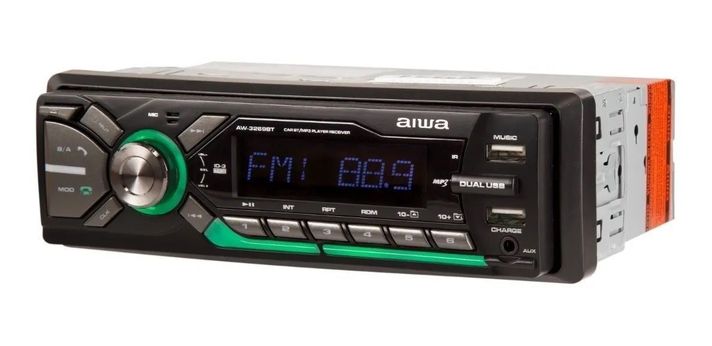 Radio Auto 1 Din Aiwa Bluetooth Mp3 Usb App Music Aw-3269bt-1