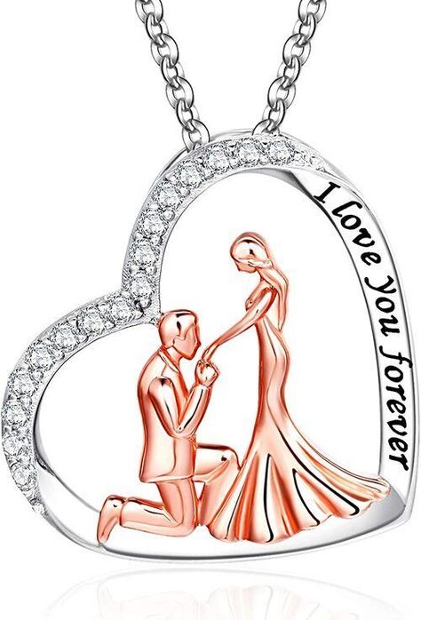 Collar Pareja Plata 925 Aniversario-0