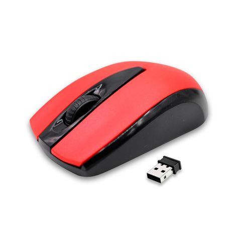 Mouse Inalambrico Optico 3D 3 1200DPI USB Rojo Dblue-1