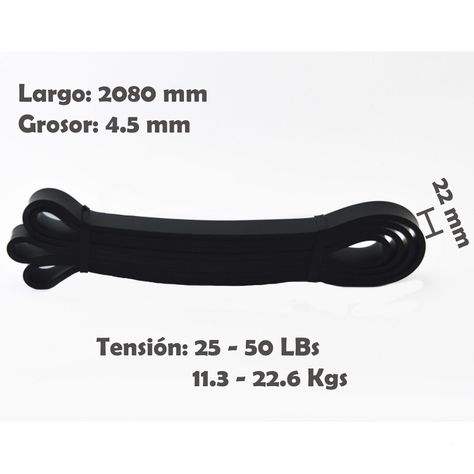 Banda Pull up 22mm Negro Crossfit Calistenia-1