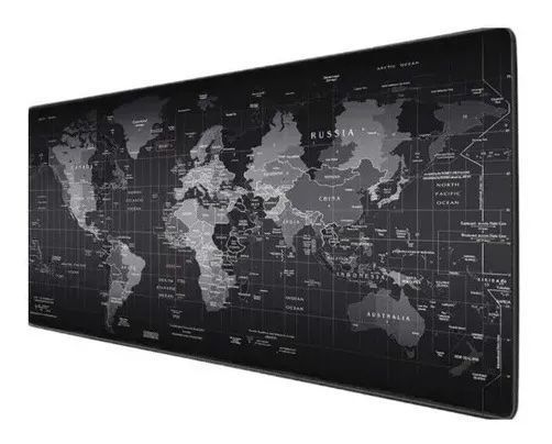 Mouse Pad Gamer Mapa Mundo 90x40 Xl Mousepad Pg-0