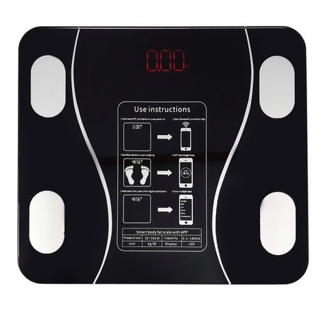 Pesa De Baño Digital Bluetooth Inteligente Peso Grasa Imc-1