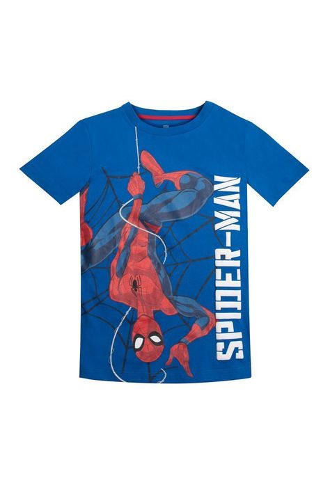 Polera Niño Spiderman Colgado Azul Marvel-1