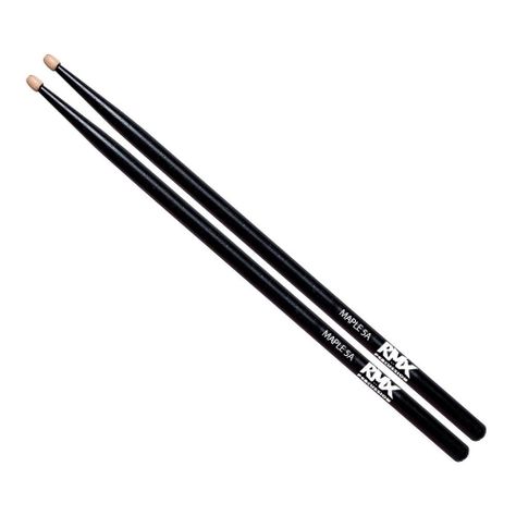 BAQUETA 5A NEGRA CON PUNTA MADERA MAPLE RMX-0