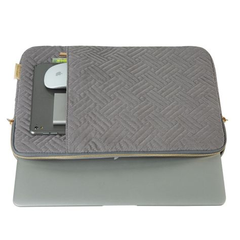 Bagsmart - Funda para notebook de 13 - 13.3" - Gris-4