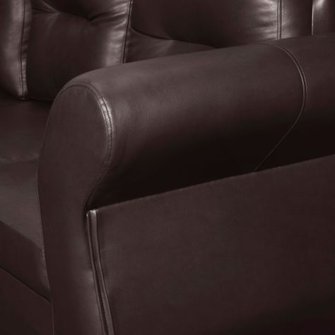 Sofa Seccional 3-2 Emma PU Café-5