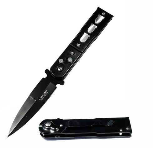 Cuchillo Navaja Cortapluma Automatica Black Bullet AJ89-2