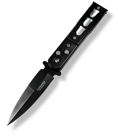 Cuchillo Navaja Cortapluma Automatica Black Bullet AJ89-1