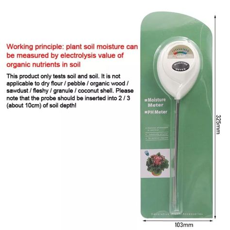 Medidor De Humedad de Suelo Plantas Humidiometro-5