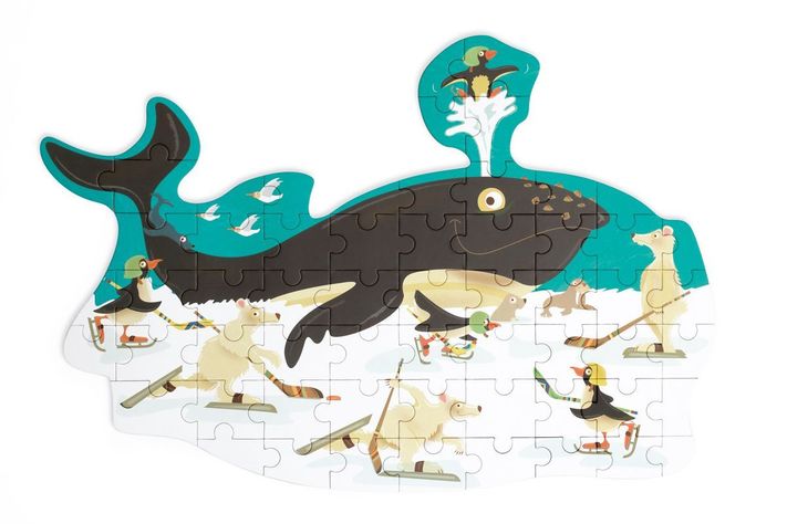 PUZZLE 60PCS CON FORMA, BALLENA-0