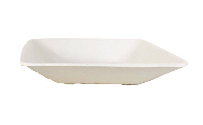 SET 4 MACETAS BIO C/PLATO CUADRAD BLANCO13,3X12,4-2