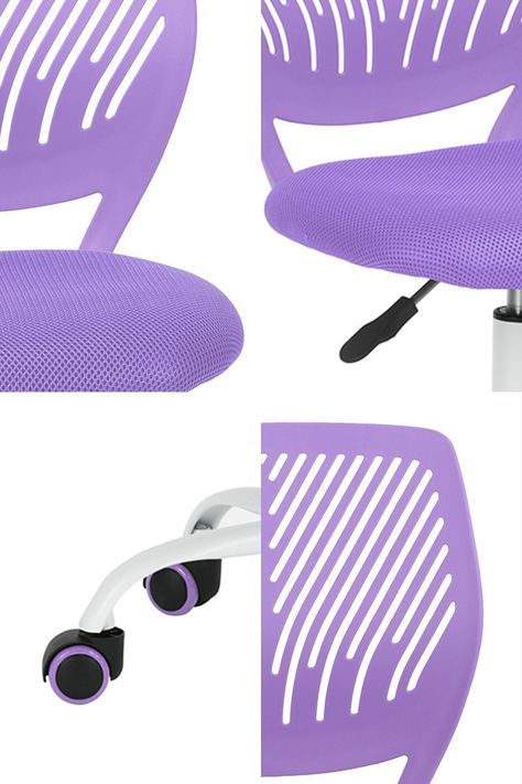 Silla Oficina PP Altura Ajustable Lila-4