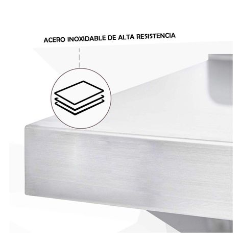 Repisa mural de acero inoxidable 140 cms-1