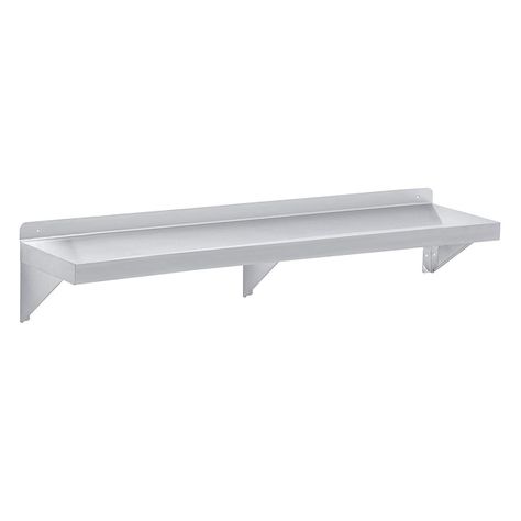 Repisa mural de acero inoxidable 140 cms-0