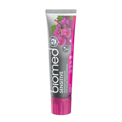 pasta dental natural BIOMED Sensitive 100g, para toda la familia-1