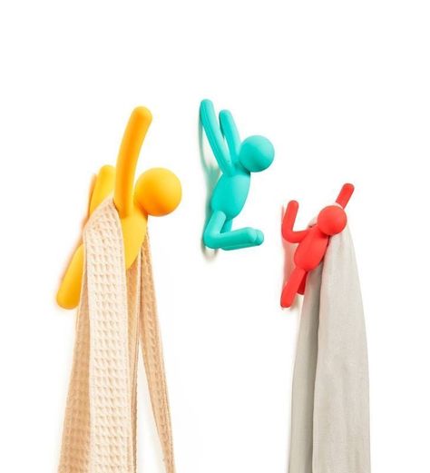 Set 3 Perchas Muro Buddy Multicolor -3