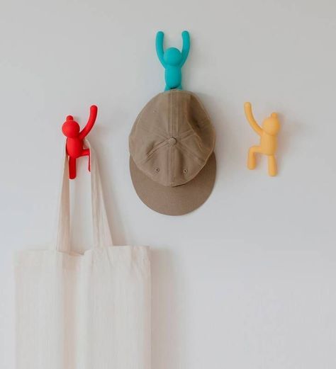 Set 3 Perchas Muro Buddy Multicolor -1