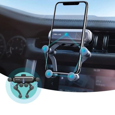 Soporte Smartphones Para Auto 4.7 a 6.5 Pulgadas Dblue-4