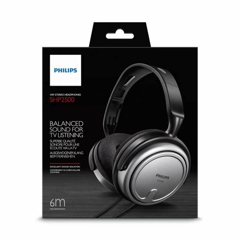 Audifonos Philips Tv SHP2500 Plateado-3