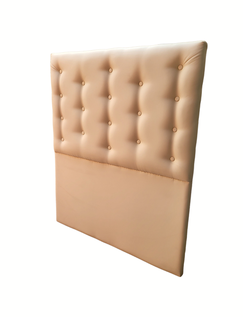 Respaldo 1.5 Plazas a Piso Botone Beige Eco Cuero Rimar-2