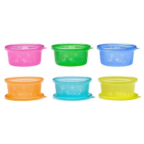 Pocillos Snack Pack de 6 con tapas NIP-2