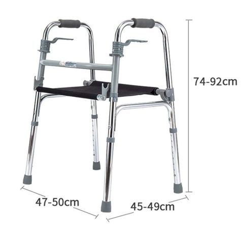 Andador Aluminio Plegable con Asiento-1