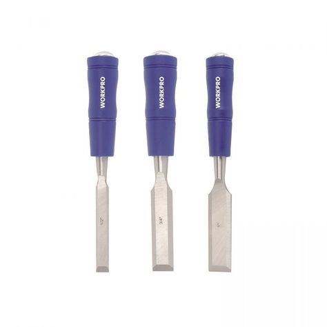 Juego de Formones para Madera Kit de Cinceles 3 Piezas WorkPro-0