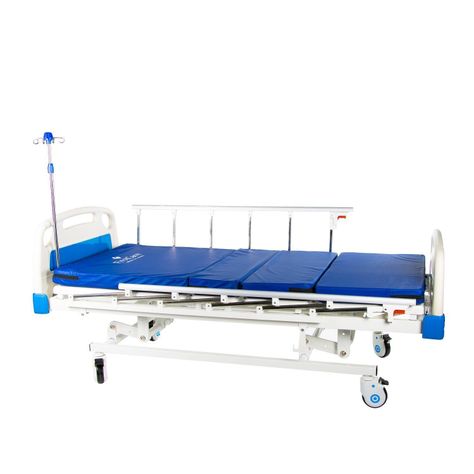 cama clínica manual 3 posiciones pro + colchón-1