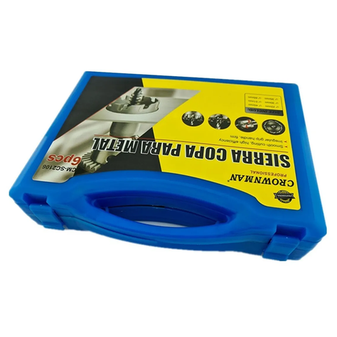 Set Juego De Brocas Para Metal 6 Piezas Crownman-2