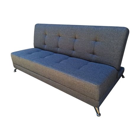 Futon Patagonia Gris Lino 3 Cuerpos Pmetal-1