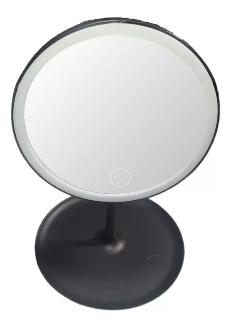 Espejo Con Luz Led Para Maquillaje Plegable Redondo-1