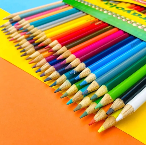 50 Lápices De Colores Crayola Colored Pencils-1
