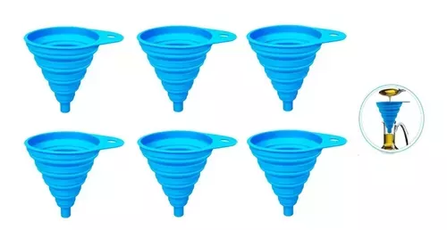 Pack X6 Embudo Plastico Embudo De Silicona Plegable Embudo AZ-98273-2