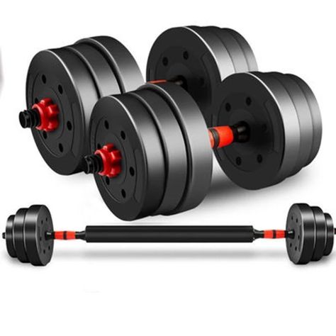 Set Mancuernas Convertibles a Barra Ajustables 20 Kg-1