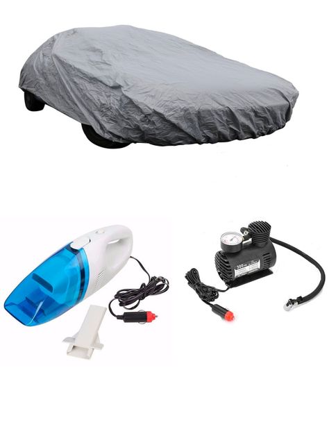 Tripack auto funda+aspiradora+compresor -0