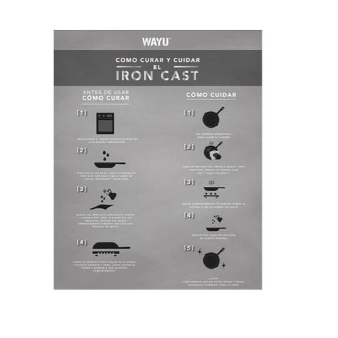 SARTEN 28 cm IRON CAST WAYU-1