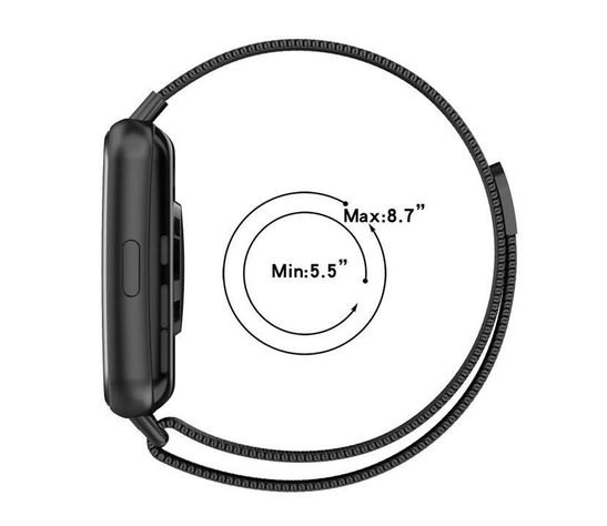 Correa Magnetica Compatible Con Huawei Watch Fit 2  Plata-2