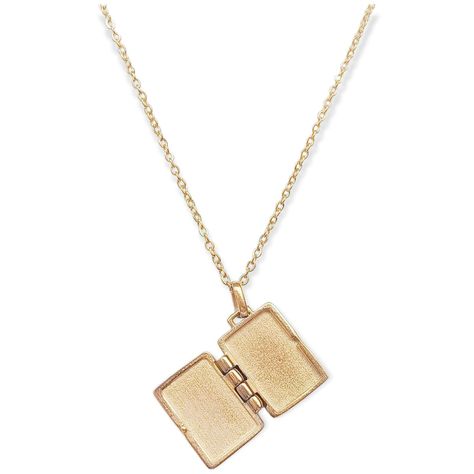 Colgante Relicario Rectangular Nacar Chapado oro-3