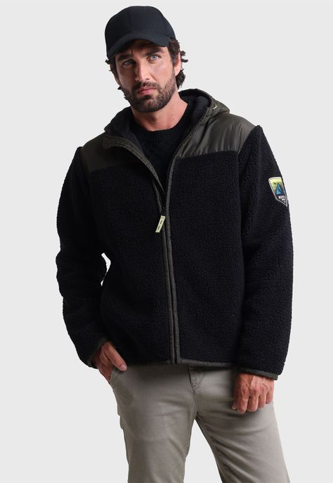 Polerón Sherpa Con Capucha Arrow PL2534FNE-1