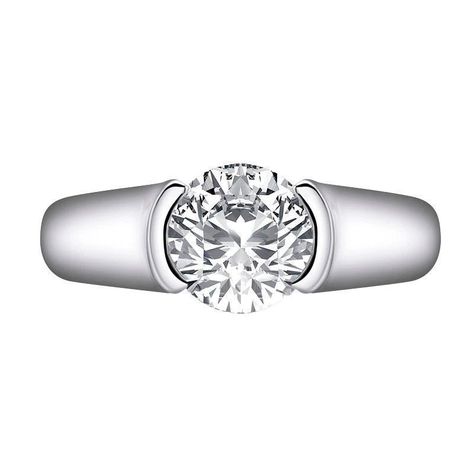 ANILLO DE COMPROMISO MORGAN BEZEL 2CT-1