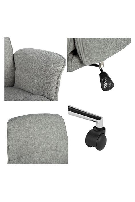 Silla de Escritorio Altura Ajustable Teodora Gris-3
