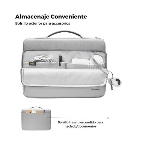 Tomtoc Maletín A14 para Notebook/Macbook Pro hasta 14" - Gris-2