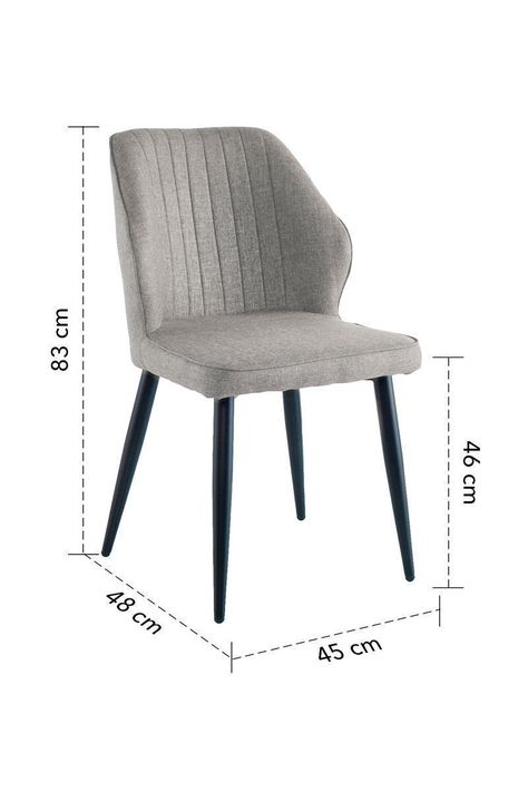 Pack 2 Sillas de Comedor Paris Gris-9