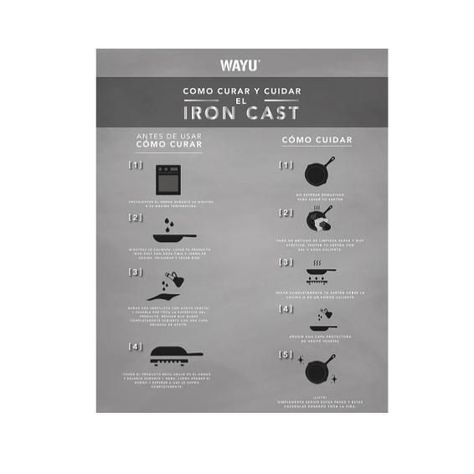 SARTEN 28 cm IRON CAST HONEYCOMB WAYU-3