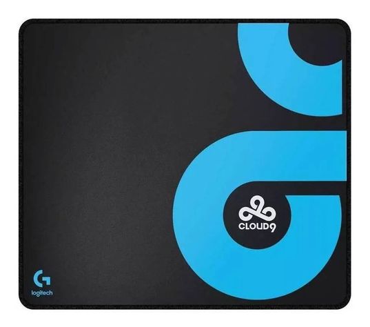 Mouse Pad gamer Logitech G640 Serie G de tela Cloud 9 l 400mm x 460mm x 3mm negro/azul-0